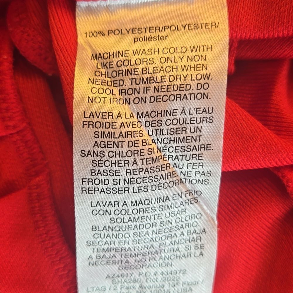 Adidas Red Sleeveless Tennis Dress, Size 24 Months - Picture 5 of 5